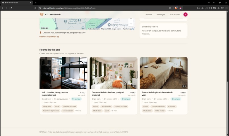 NTU NestMatch – screenshot 8