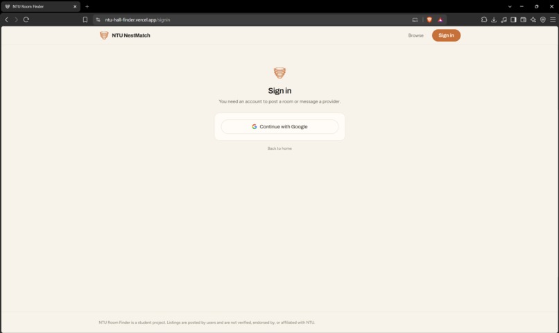 NTU NestMatch – screenshot 4
