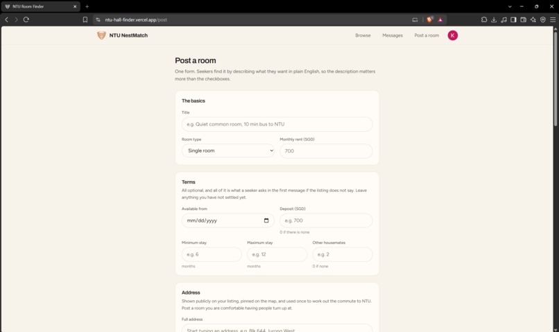 NTU NestMatch – screenshot 12