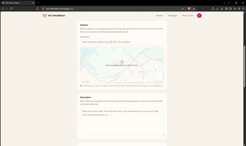 NTU NestMatch – screenshot 13