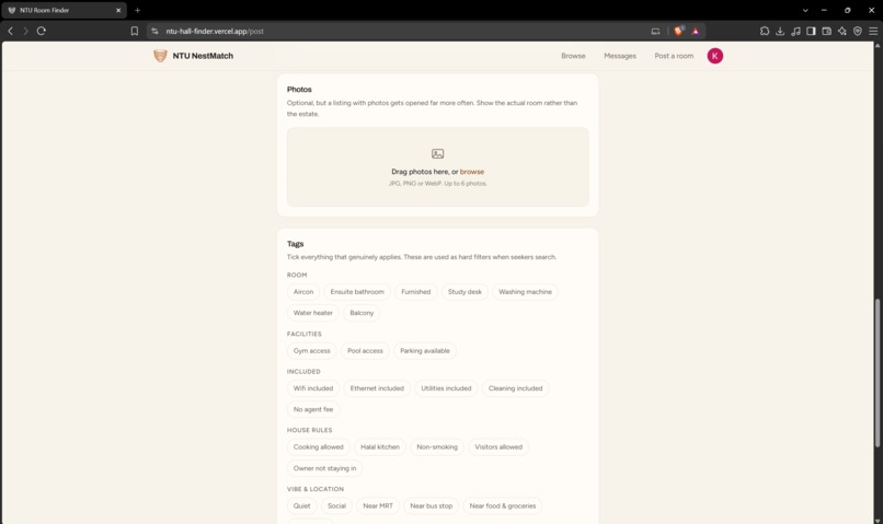 NTU NestMatch – screenshot 14