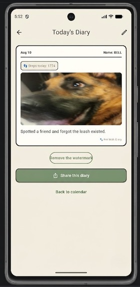 Pet Walk Diary – screenshot 3