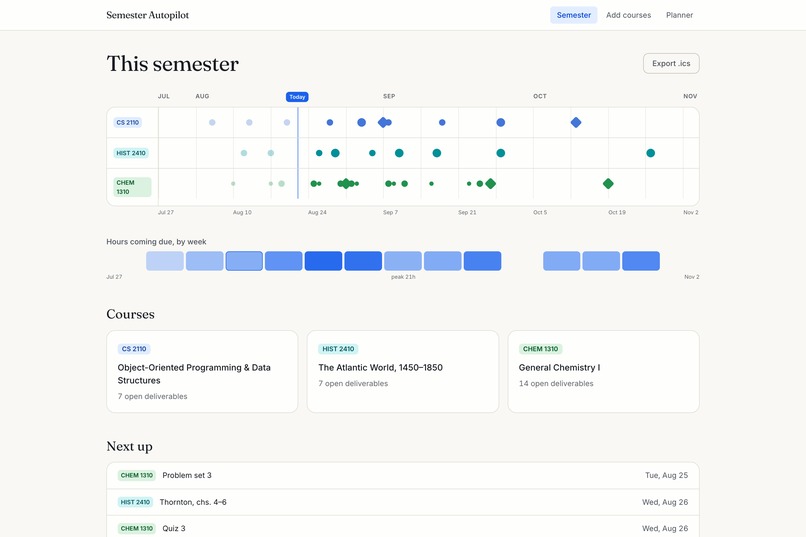 Semester Autopilot – screenshot 5