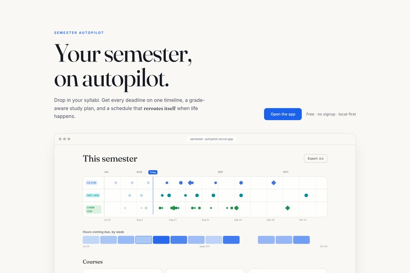 Semester Autopilot – screenshot 6