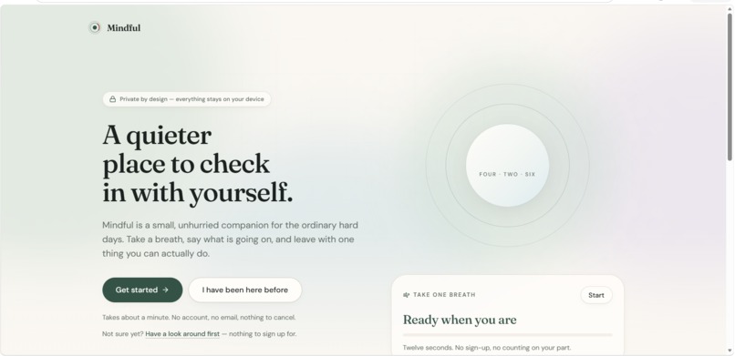 Mindful – screenshot 1