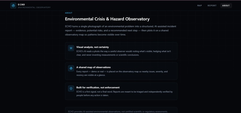 ECHO — Environmental Crisis & Hazard Observatory – screenshot 4