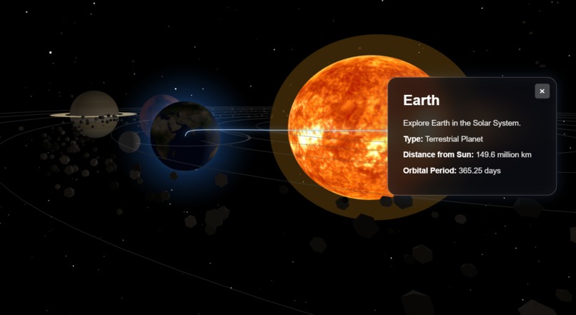 CosmoSphere — 3D Solar System Explorer – screenshot 2