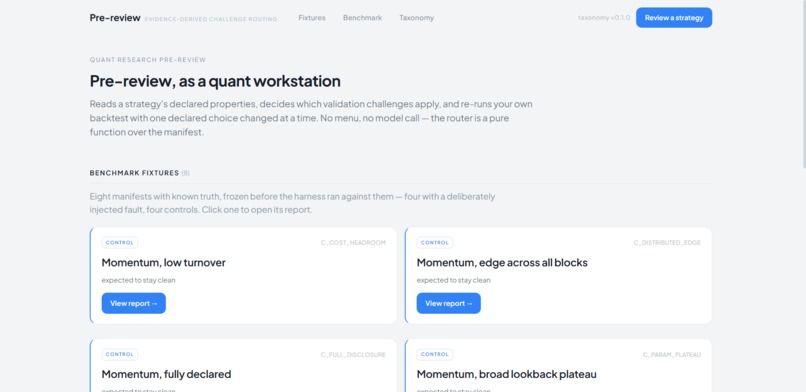 PreReview – screenshot 1