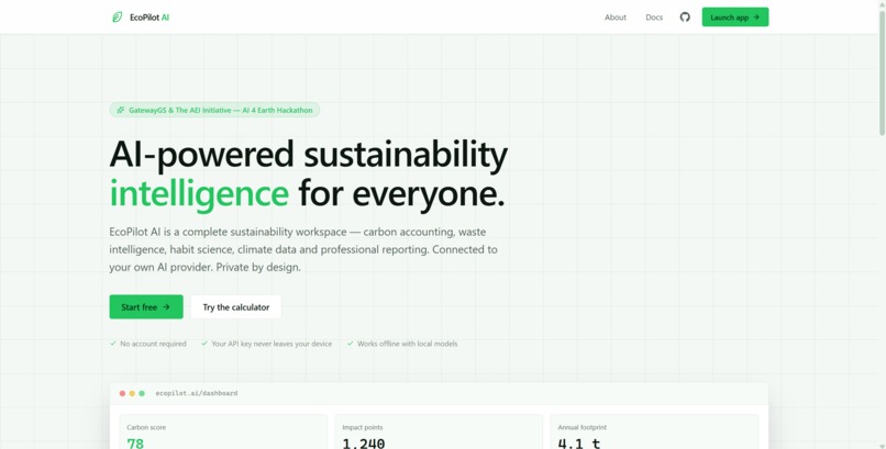 EcoPilot AI – screenshot 1