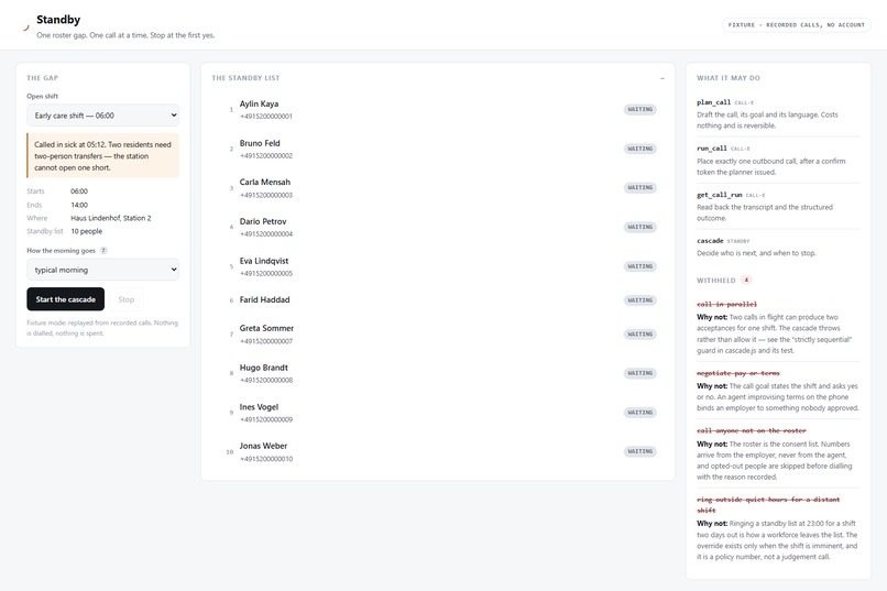 Standby – screenshot 1