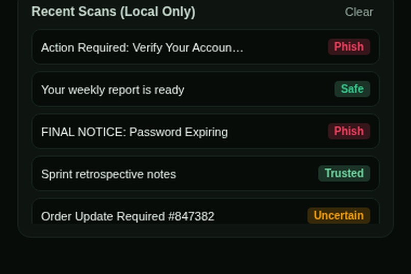 PhishNet – screenshot 3