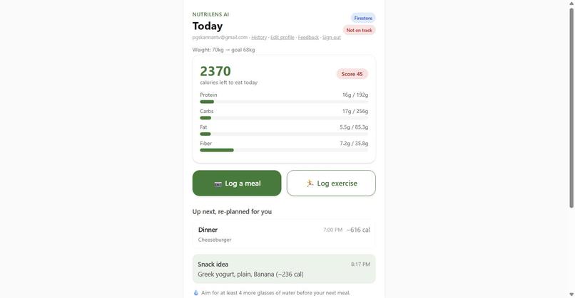 NutriLens AI – screenshot 1