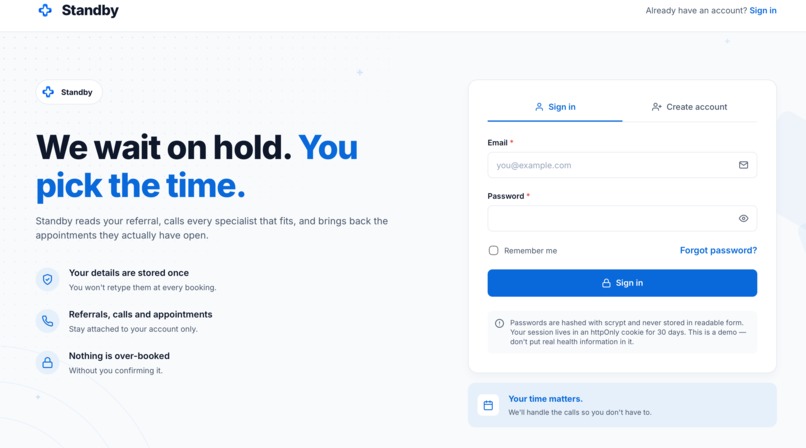 StandBy – screenshot 1