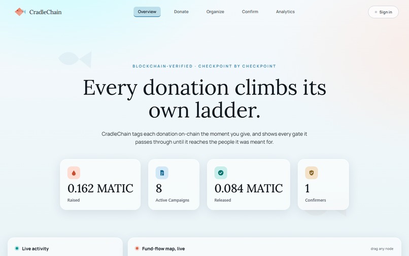 CradleChain – screenshot 1