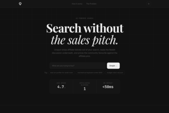 Unspun: Search Without Sales Pitch