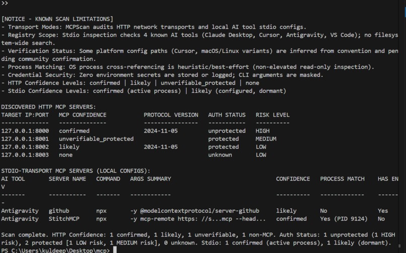 MCPScan: Zero-Telemetry MCP Security Auditor – screenshot 5