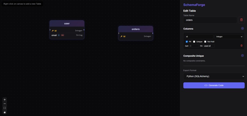 SchemaForge – screenshot 1