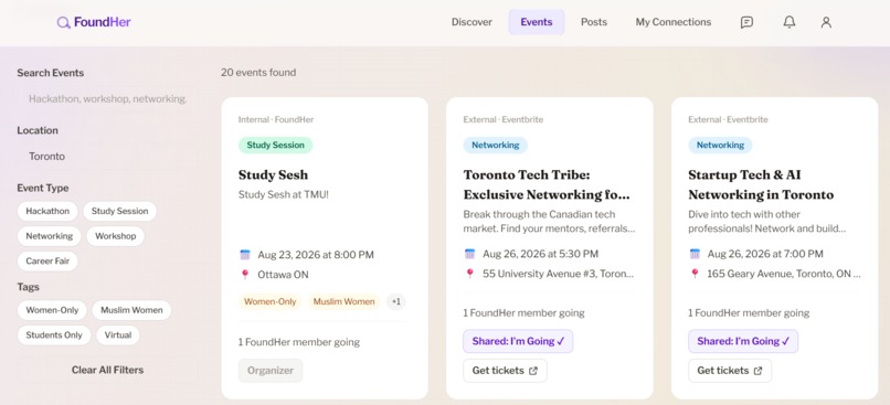 FoundHer – screenshot 3