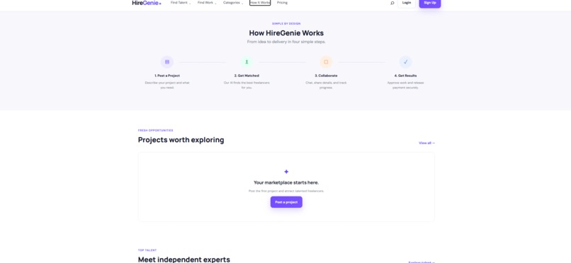 HireGenie – screenshot 1