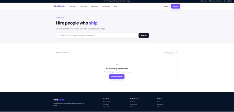 HireGenie – screenshot 3