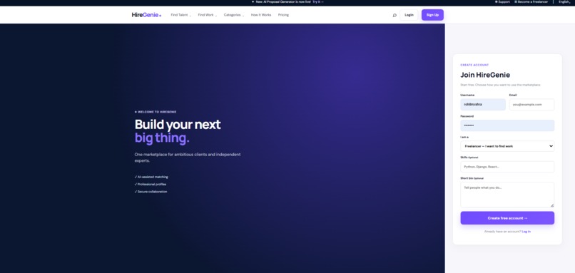 HireGenie – screenshot 4