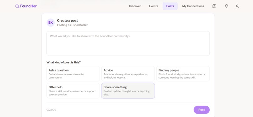FoundHer – screenshot 5