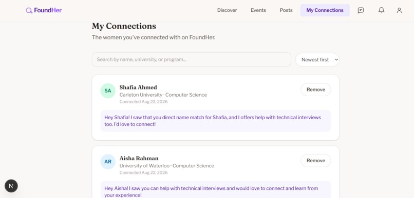 FoundHer – screenshot 6