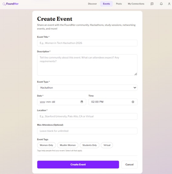 FoundHer – screenshot 4