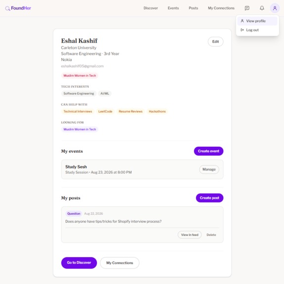 FoundHer – screenshot 9