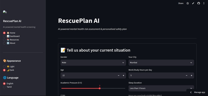 Rescue plan AI – screenshot 4