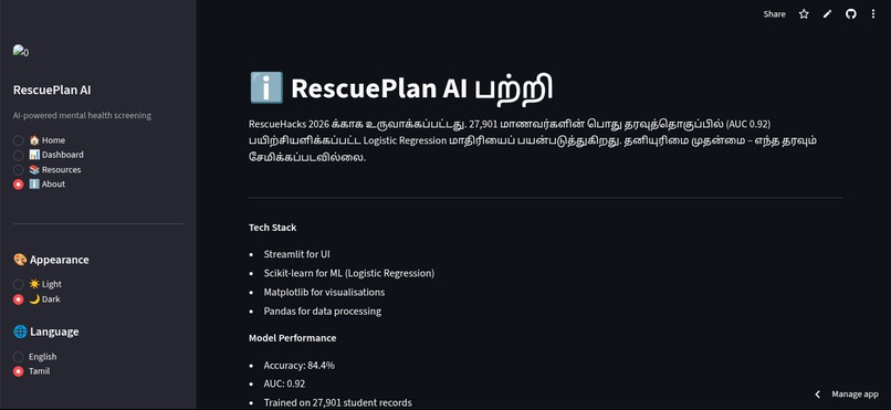 Rescue plan AI – screenshot 5