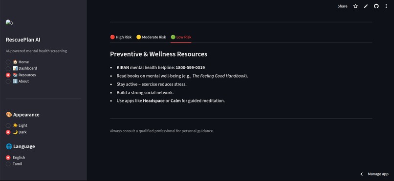 Rescue plan AI – screenshot 6
