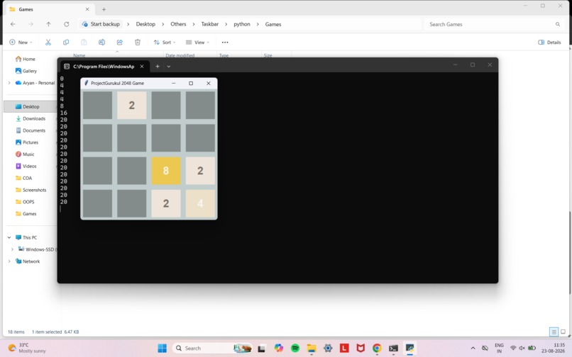 2048 game – screenshot 1