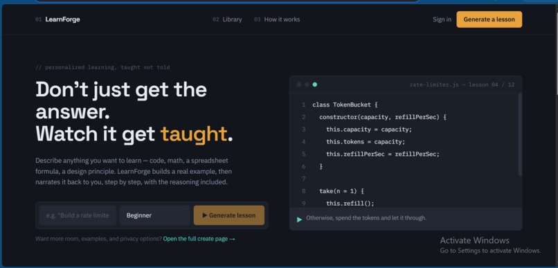 LearnForge AI – screenshot 1
