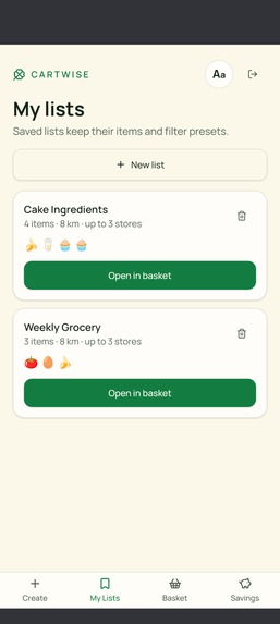 CartWise – screenshot 3
