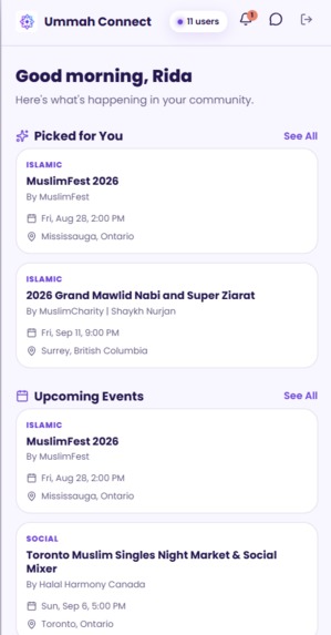 Ummah Connect – screenshot 2