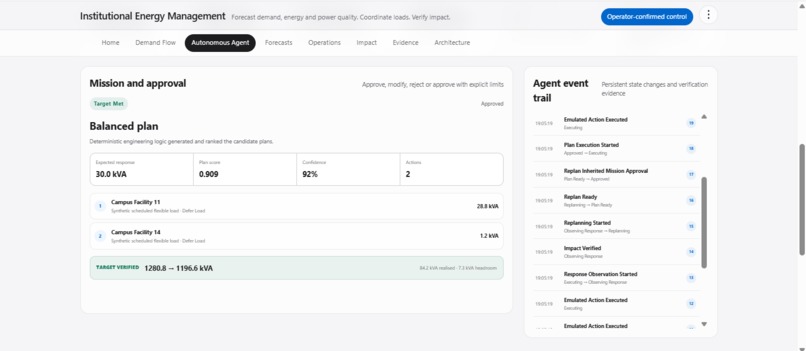 SIMBA Autonomous Energy Operations Agent – screenshot 2