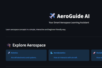 AeroGuide AI – Your Smart Aerospace Learning Assistant