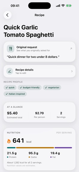 MealWise – screenshot 2
