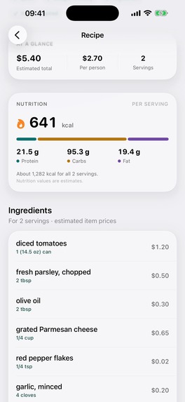 MealWise – screenshot 4