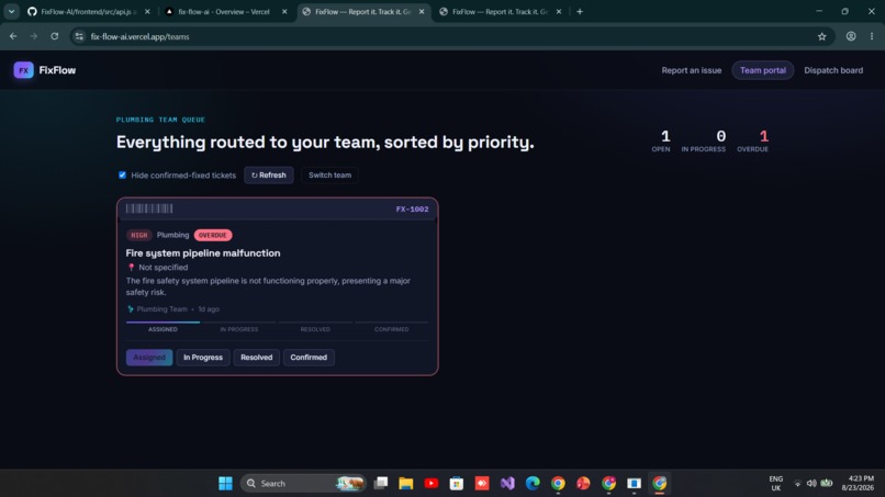 FixFlow_AI – screenshot 2