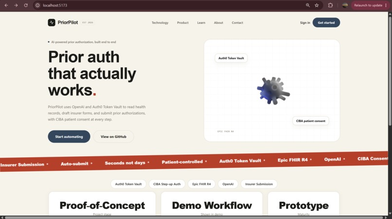 PriorPilot – screenshot 1