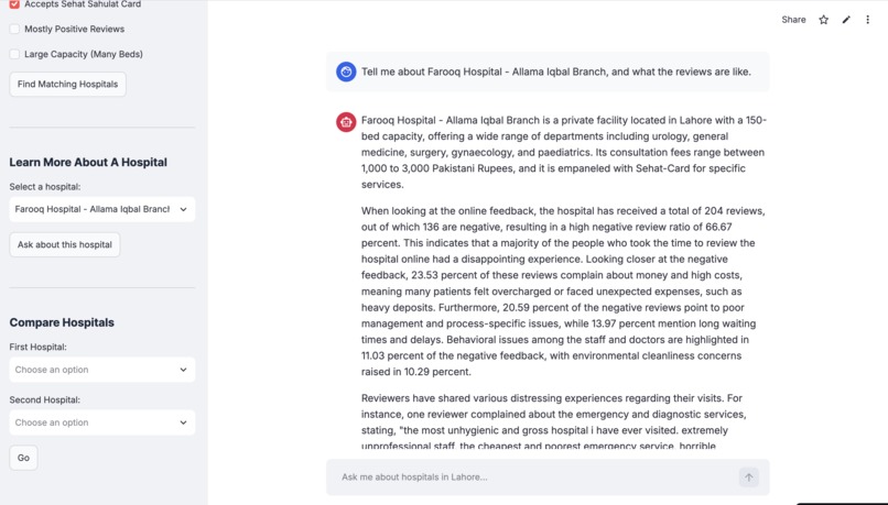 Lahore Hospital Finder – screenshot 7