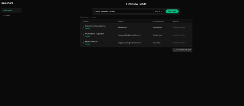 NameKard  – screenshot 1