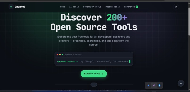 OpenHub – screenshot 1