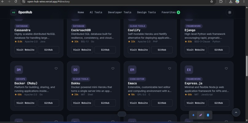 OpenHub – screenshot 4