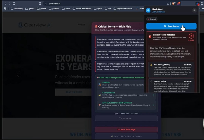 Blindsight - AI LEGAL FIREWALL – screenshot 2