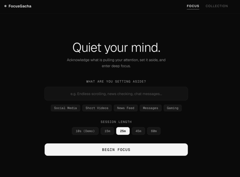 FocusGacha – screenshot 1