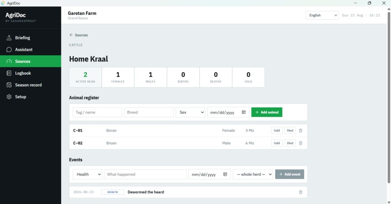 AgriDoc — offline AI farm advisor – screenshot 1
