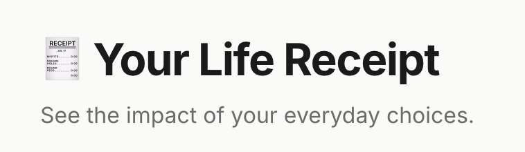 Life Receipt – screenshot 1